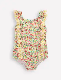 Frilly Swimsuit-Multi Summer Flower Bed