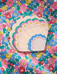 Frilly Rash Vest Set-Multi Flowerbed Shell(0-3m)