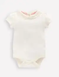 Detailed Collared Bodysuit-Soft Ivory