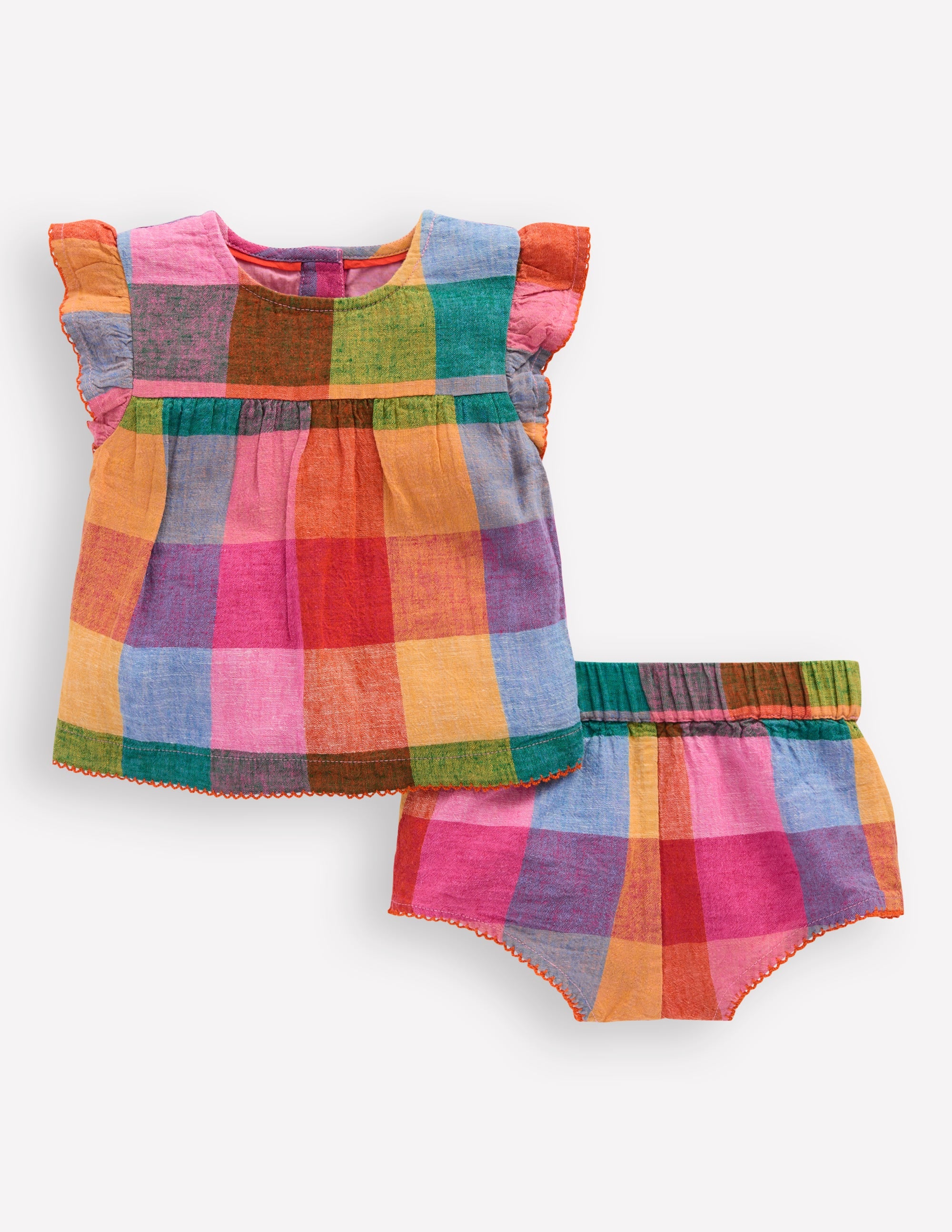 Woven Play Set-Multi Check
