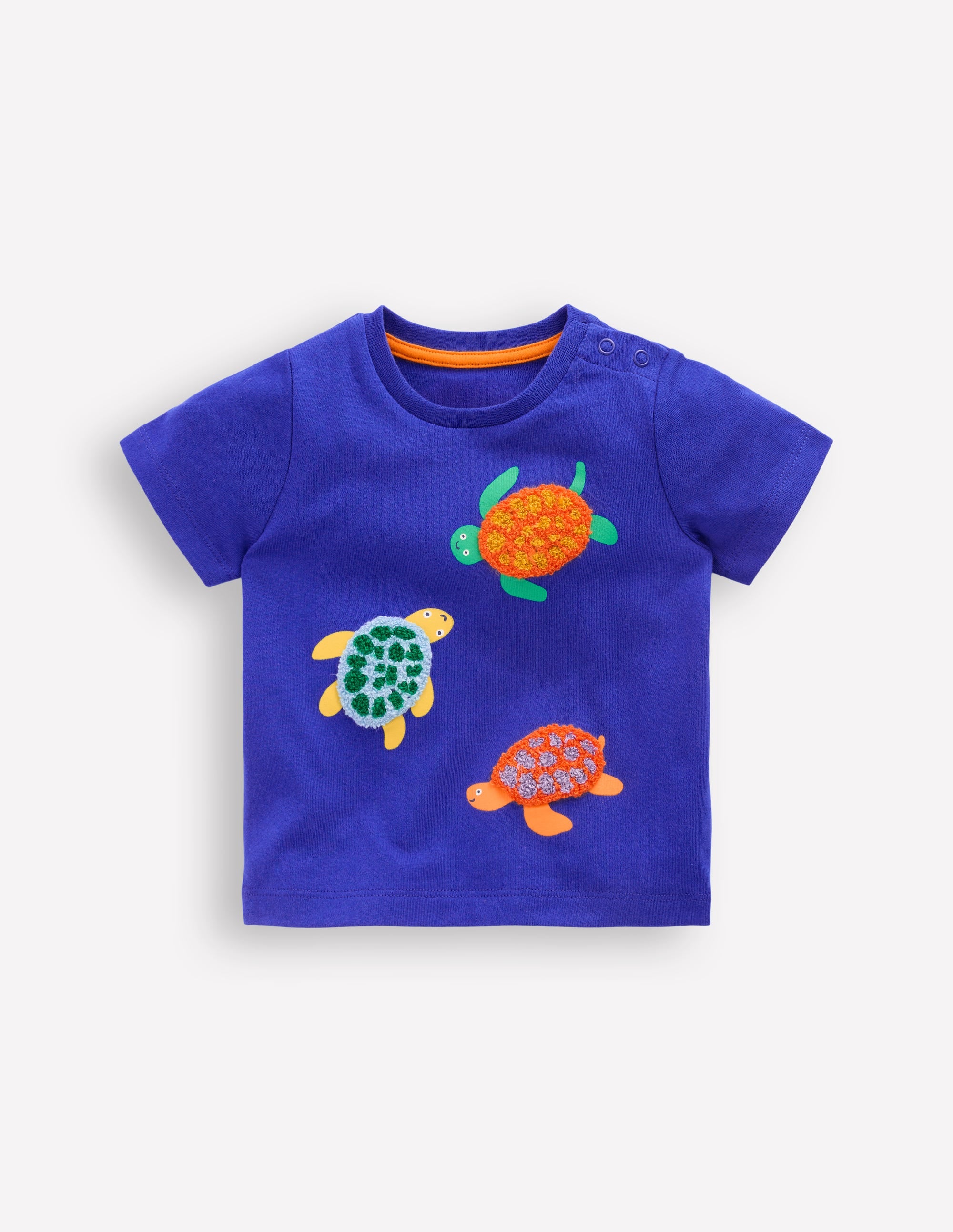 Logo Interest T-Shirt-Bright Blue Turtles