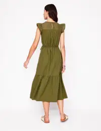 Juliet Broderie Midi Dress-Woodland Green(Petite,2)