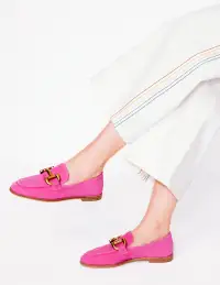 Iris Snaffle Loafers-Pink Peony(36)