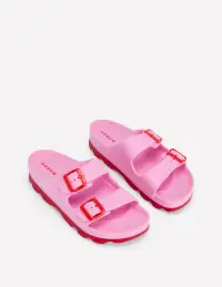 Lyla Double Buckle Slide-Soft Pink(36)