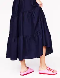 Lyla Double Buckle Slide-Soft Pink(36)