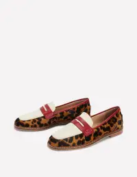 Nya Penny Loafers-Leopard Colourblock(36)