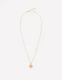 Fine Spinner Pendant Necklace-Gold
