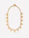 Gold Bead Chain Necklace-Gold