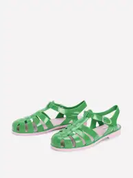 Jelly Shoe-Rich Emerald/ Soft Pink(36)