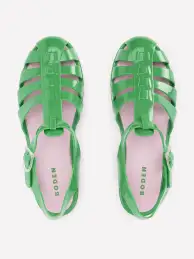 Jelly Shoe-Rich Emerald/ Soft Pink(36)