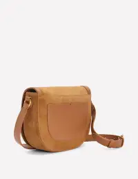 Iris Snaffle Leather Satchel-Tan(ONE)