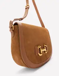 Iris Snaffle Leather Satchel-Tan(ONE)