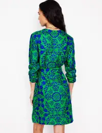 Cleo Linen Tie Waist Dress-Aleo. Structured Meadow(Regular,2)