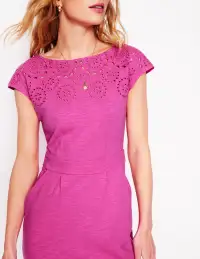 Florrie Broderie Dress-Cosmos Pink(Petite,2)