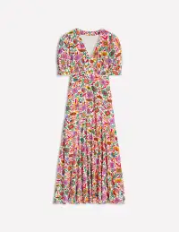 Rosie Godet Tea Dress-Multi. Oriental Paradise(Petite,2)
