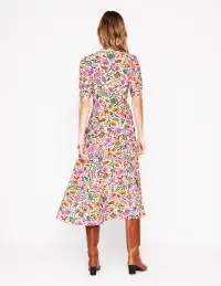 Rosie Godet Tea Dress-Multi. Oriental Paradise(Petite,2)