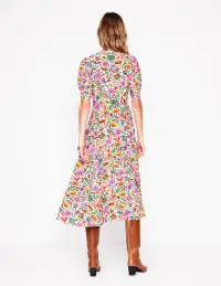 Rosie Godet Tea Dress-Multi. Oriental Paradise(Petite,2)