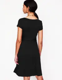 Amelie Jersey Dress-Black(Petite,2)