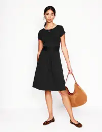 Amelie Jersey Dress-Black(Petite,2)
