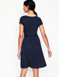 Amelie Jersey Dress-Navy(Petite,2)