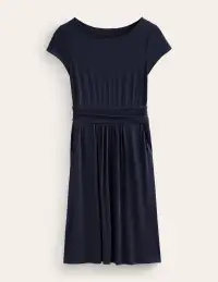 Amelie Jersey Dress-Navy(Petite,2)
