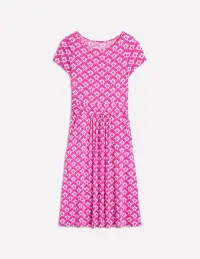 Amelie Jersey Dress-Tickled Pink. Cloud Terrace(Petite,2)