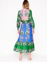 Mia Tiered Shirt Dress-Multi. Botanica Terrace(Petite,2)