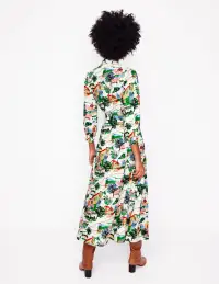 Clara Cotton Shirt Dress-Multi. Painted Village(Petite,2)