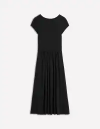 Melanie Jersey Midi Dress-Black(Petite,2)