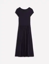 Melanie Jersey Midi Dress-Navy(Petite,2)