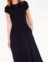 Melanie Jersey Midi Dress-Navy(Petite,2)