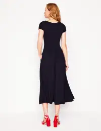 Melanie Jersey Midi Dress-Navy(Petite,2)