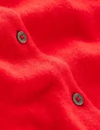 Eva Cashmere Crew Cardigan-Strawberry Tart Red(XS)