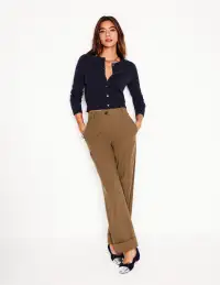 Eva Cashmere Cropped Cardigan-Navy(XS)