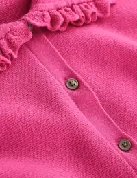 Jessie Frill Collared Cardigan-Sorbet Pink(XS)