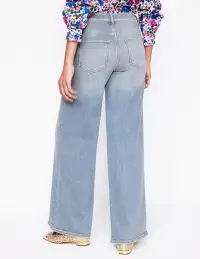 High Rise Wide Leg Jeans-Light Vintage(Petite,25)