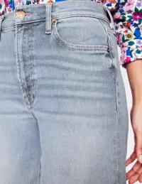 High Rise Wide Leg Jeans-Light Vintage(Petite,25)