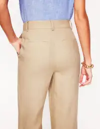 Westbourne Crop Linen Pants-Oatmeal(Petite,2)