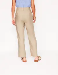 Westbourne Crop Linen Pants-Oatmeal(Petite,2)