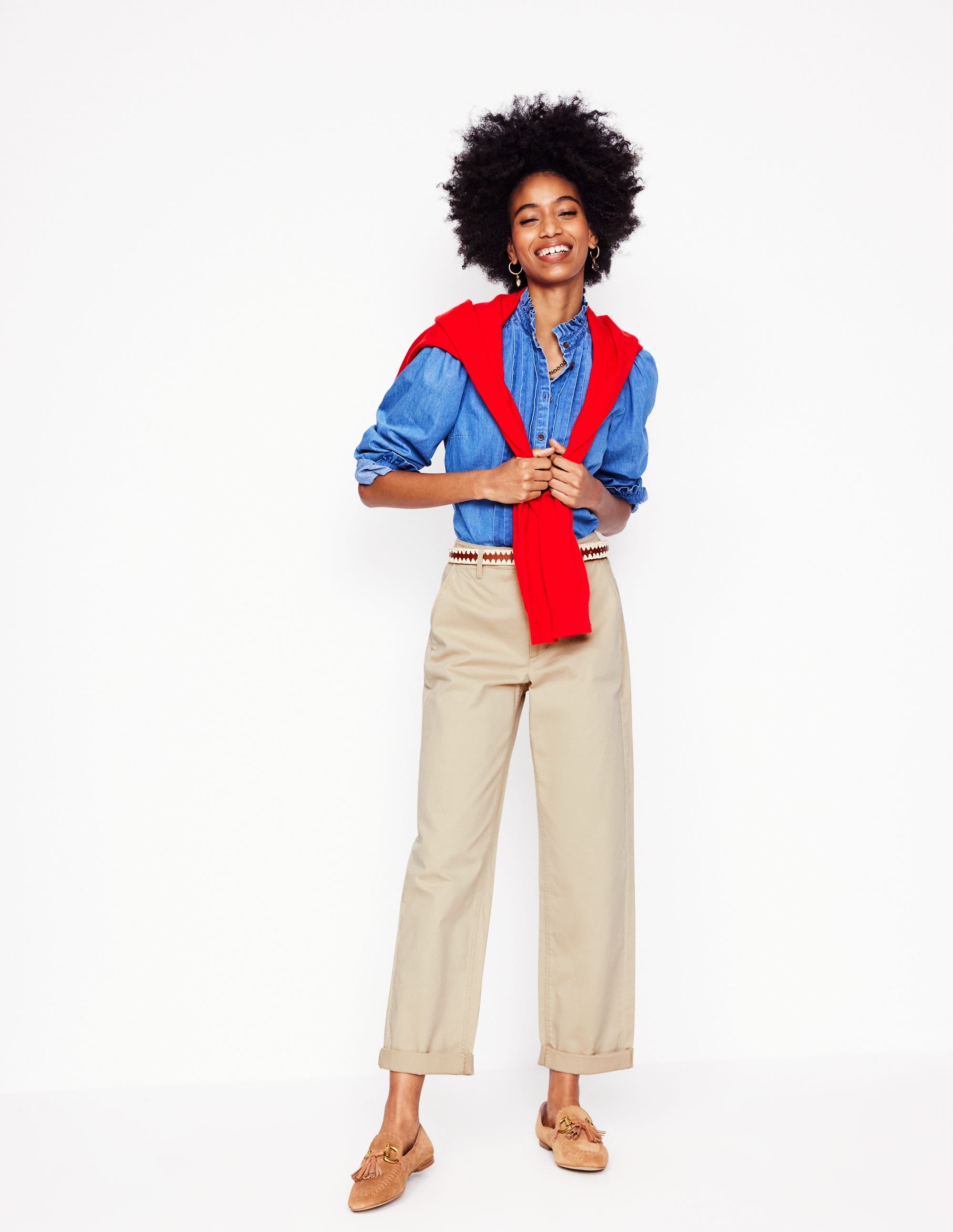 Barnsbury Chino Pants-Oatmeal