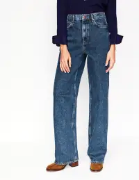 High Rise Column Leg Jeans-Dark Vintage(Petite,25)