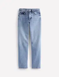 High Rise Rigid Straight Jeans-Light Vintage(Petite,25)