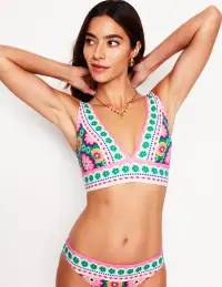 Porto Bikini Top-Multi. Flower Tile(2)