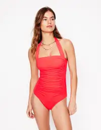 Kythira Ruched Swimsuit-Red(Regular,2)