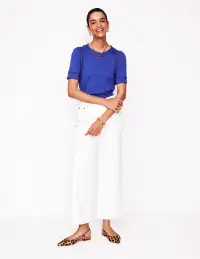 Mila Trim Detail Top-Bright Blue(2)