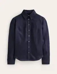 Sienna Linen Shirt-Navy(Petite,2)