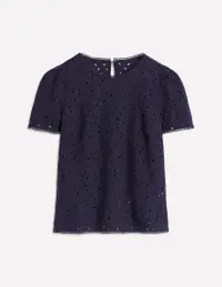 Edi Embroidered Top-Navy(2)