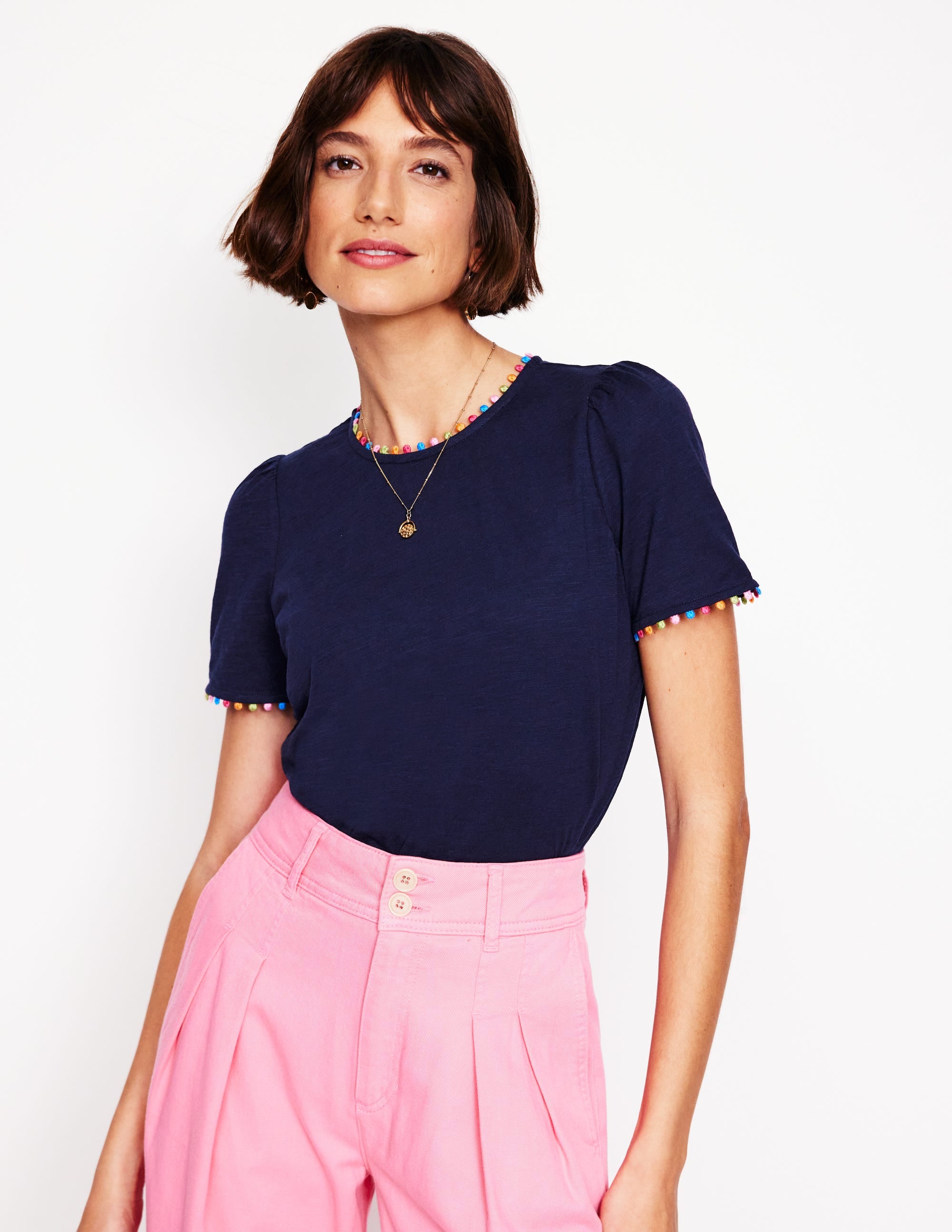 Ali Jersey T-Shirt-Navy. Multi