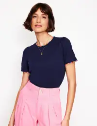 Ali Jersey T-Shirt-Navy. Multi