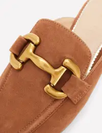 Iris Snaffle Mule Loafers-Tan(36)